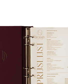 Booklet Menu Saddle Stitch