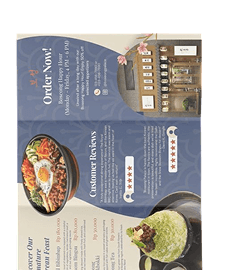 Tri-Fold Menu Design